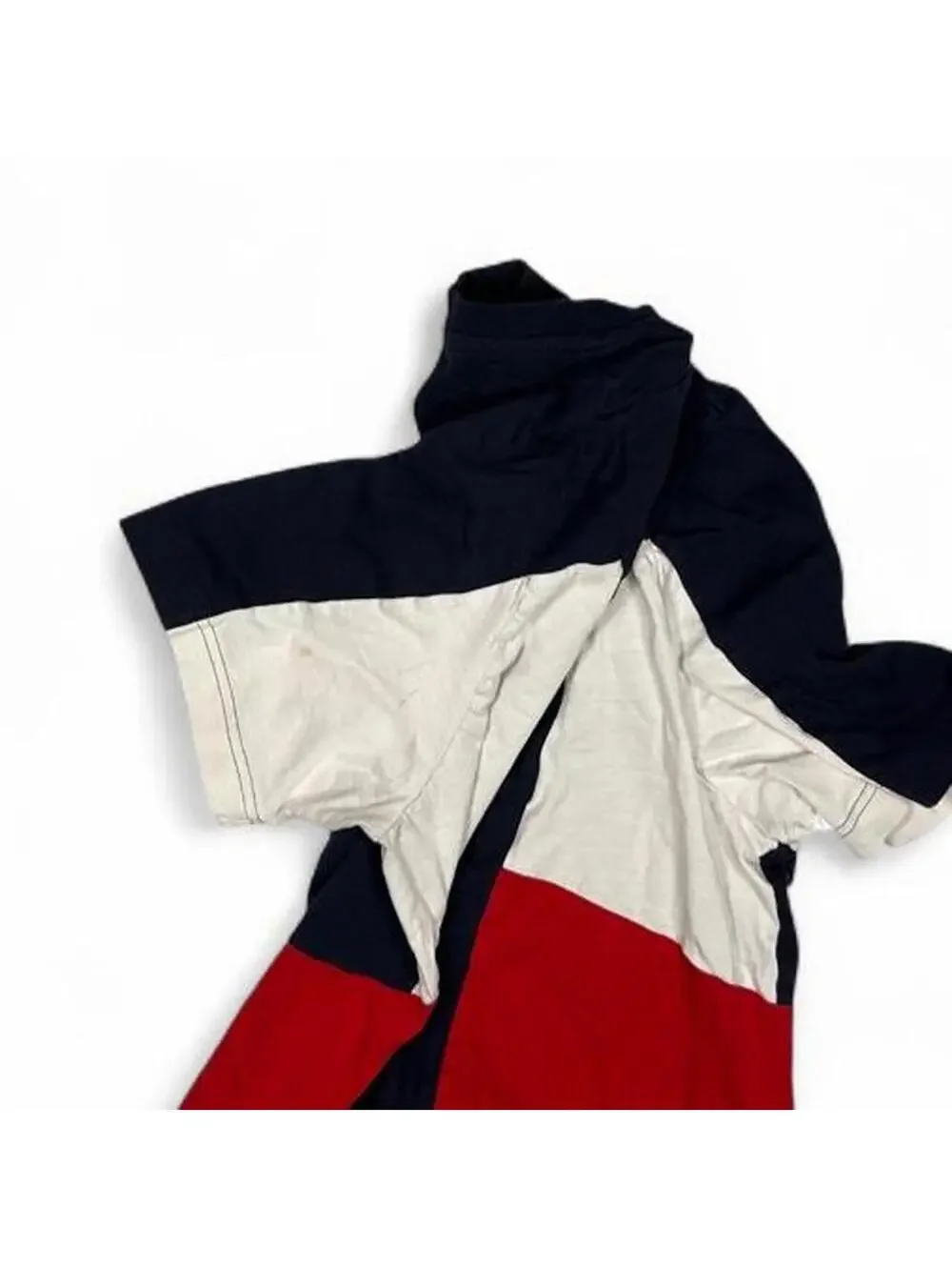 Adidas Colorblock Short Sleeve T-Shirt Navy Red White